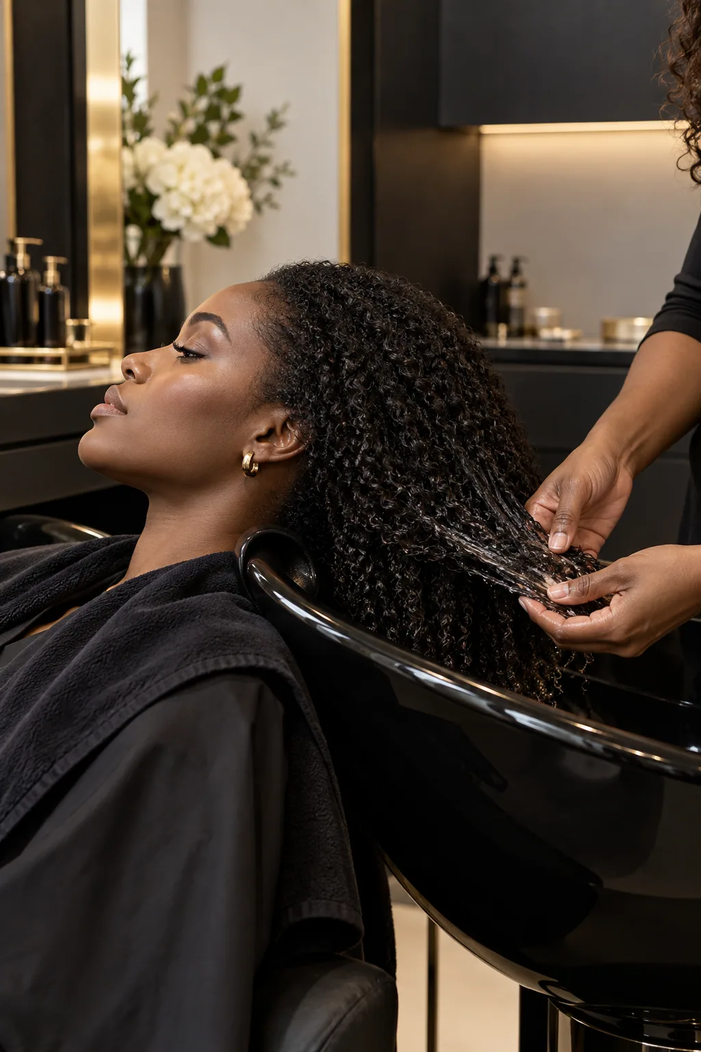 Professional hair and scalp-care setting