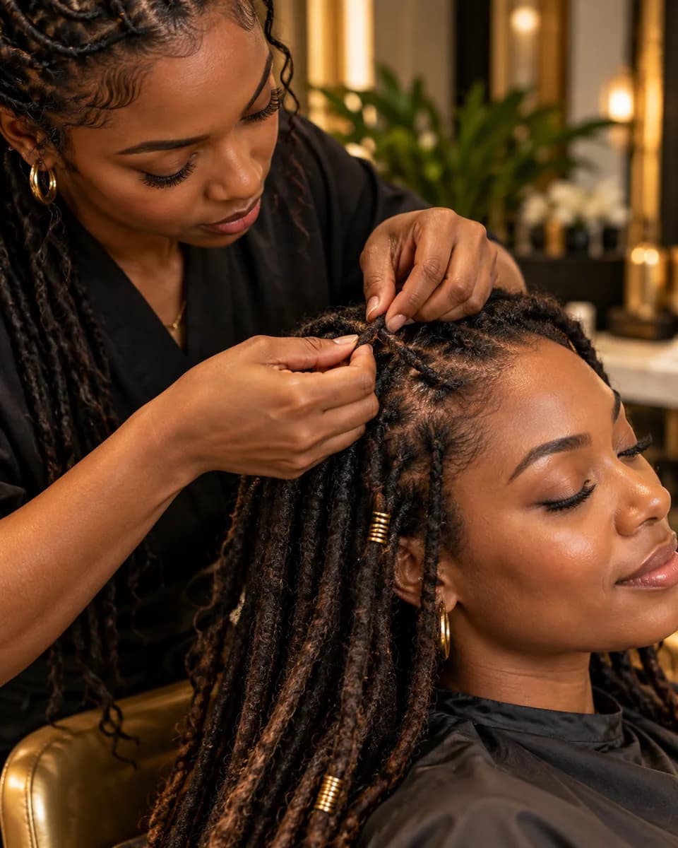 Thinning Loc Repair hairstyle reference