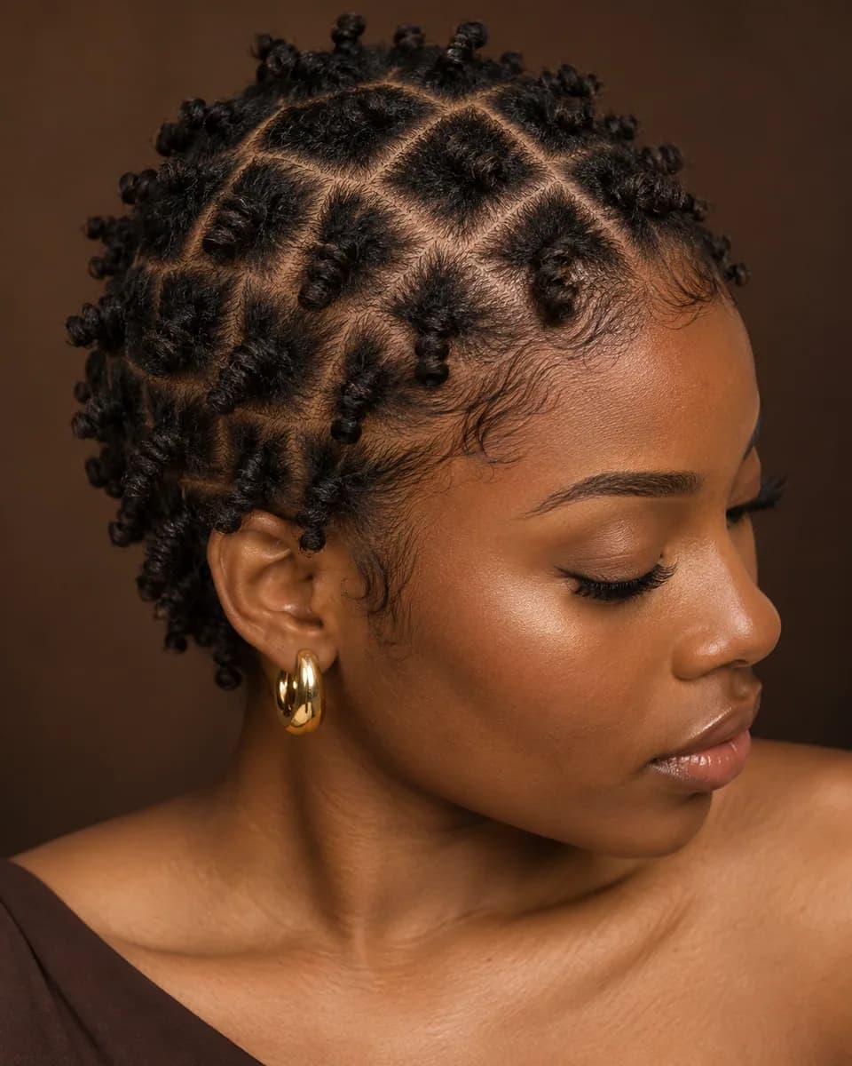 Comb Coil Starter Locs hairstyle reference